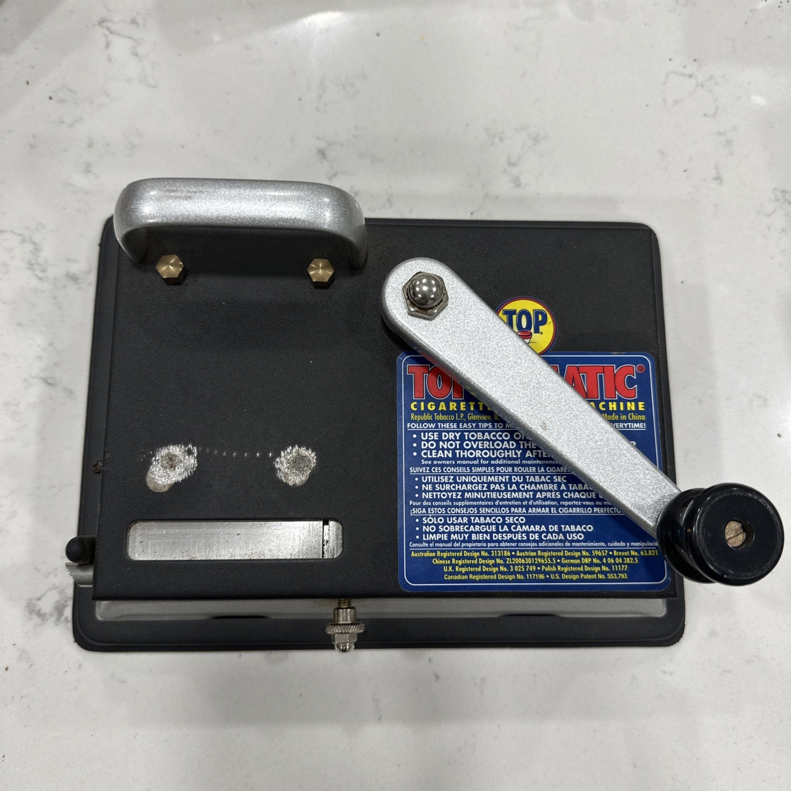 TOP O MATIC CIGARETTE ROLLING MACHINE KING SIZE & 100MM ^