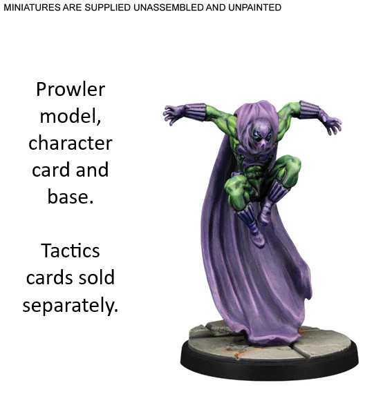 Prowler from Marvel Crisis Protocol Prowler, Spider-Man 2099, Ultimate Spiderman