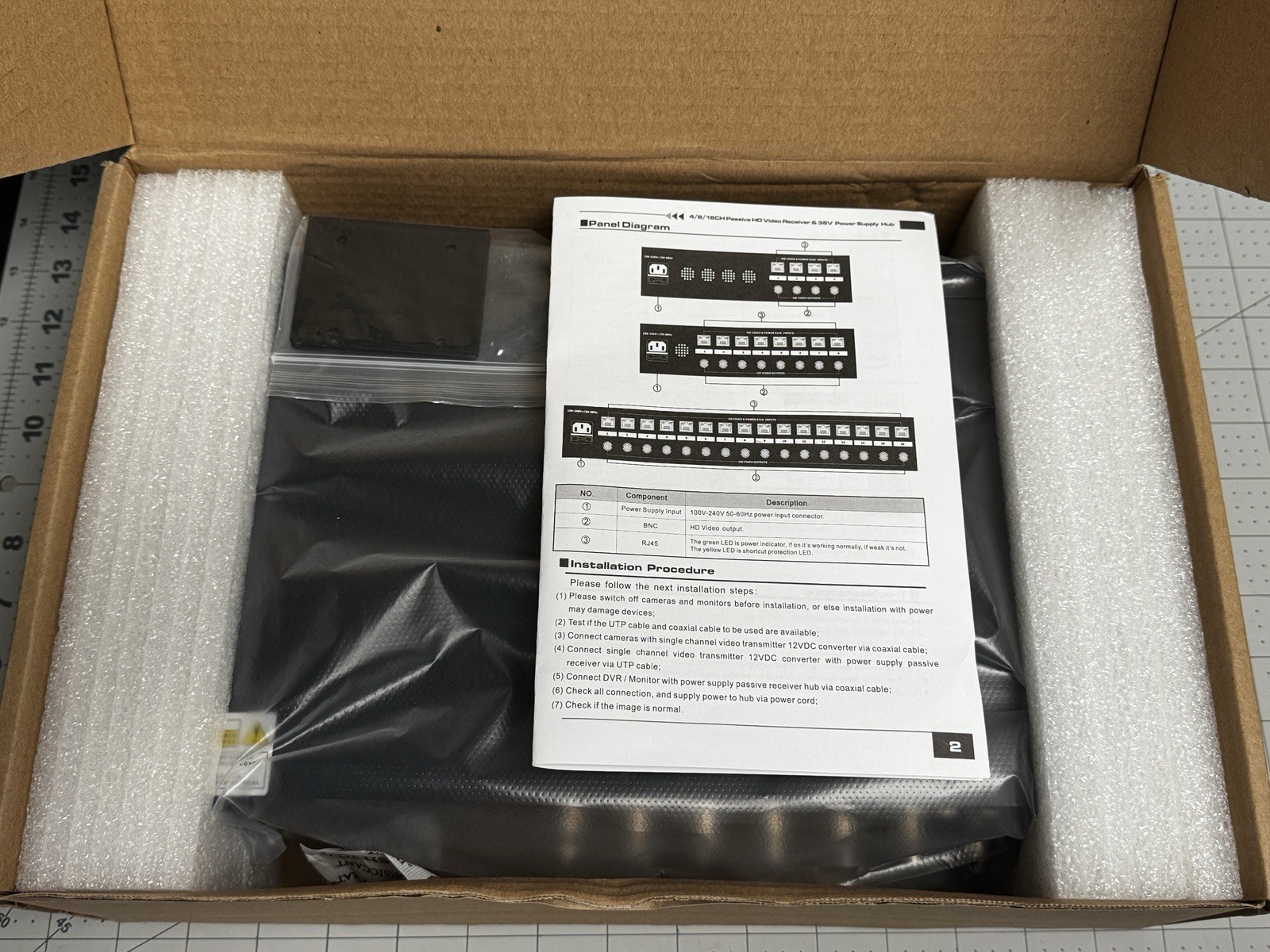 Triplett GEM HDHUB-8PVP High Performance Video/Power Hub, 8 Position *NEW*