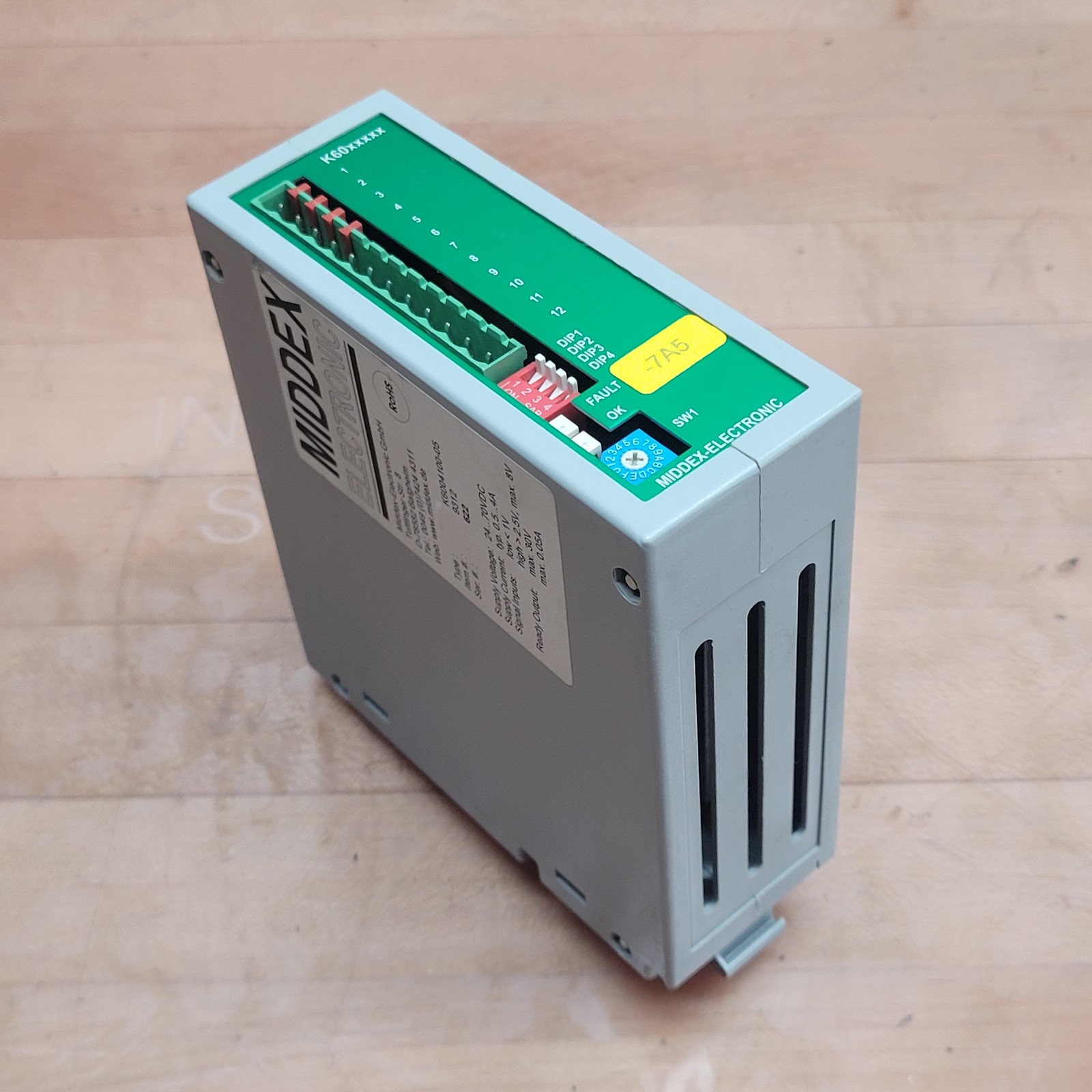Middex Electronic K6004100-05 Step Motor Drive, 24Vdc - USED