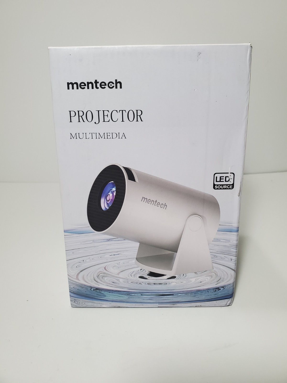 Mentech HY300 Pro Mini Projector 30"- 150" 720p HD WiFi Bluetooth GRAY