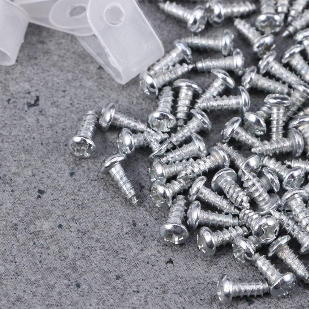 100 Pcs Nylon Plastic R-type Cable Clips Small Wire Clamp Holder