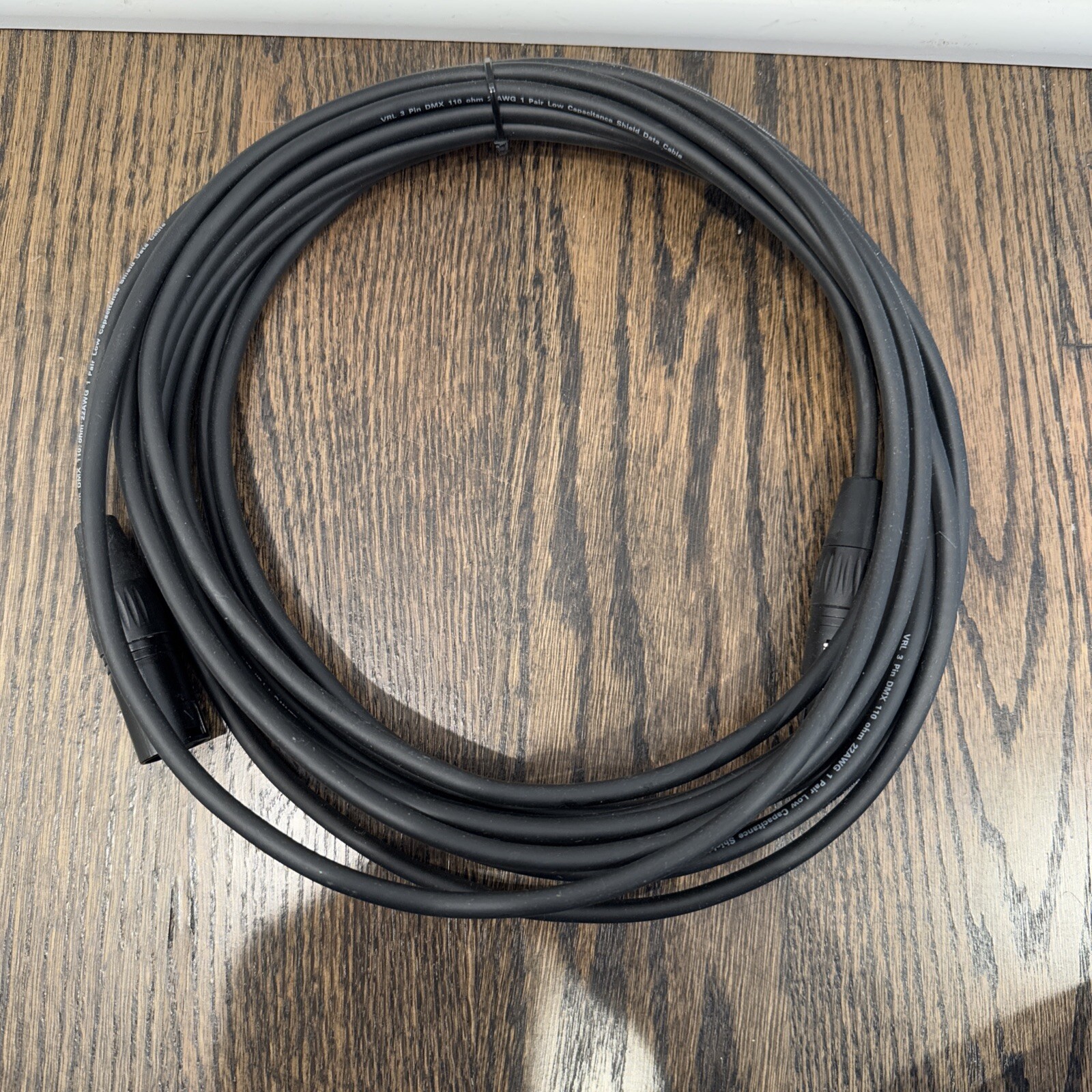 VRL 3 Pin DMX 100 Ohm 22AWG Data Cable