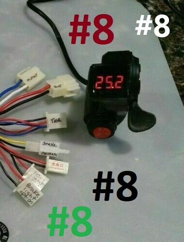 36 VOLT DIGITECH THROTTLE WITH HANDLE GRIP FOR SCOOTER OR E BIKE EBIKE