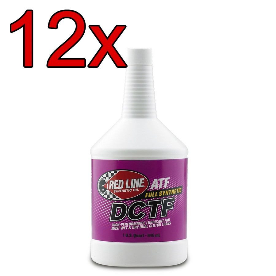 [Case of 12] Red Line Full Synthetic DCTF Dual Clutch Tranny Fluid Oil 1 Quart