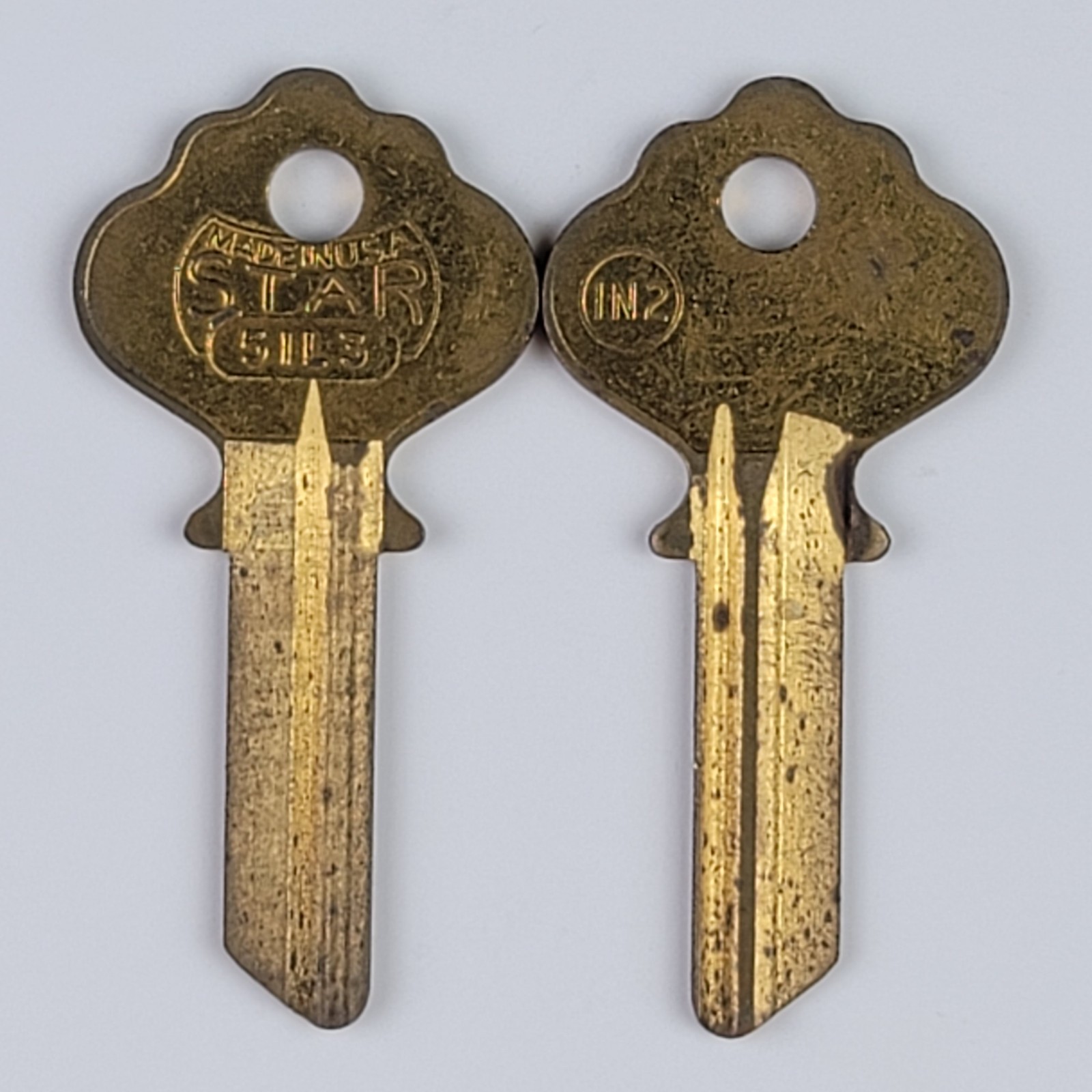 Star 5IL3 Key Blanks IN2 Lot of 2 New Old Stock