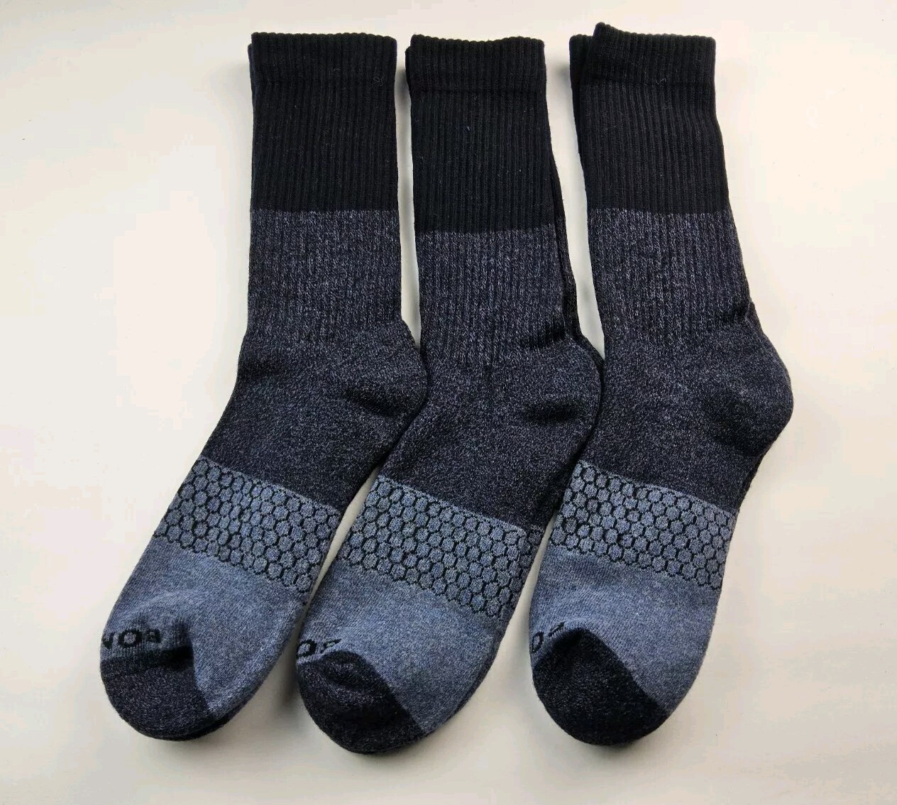 Bombas Marled Colorblock Calf Socks Lot Of 3 Pairs Size XL