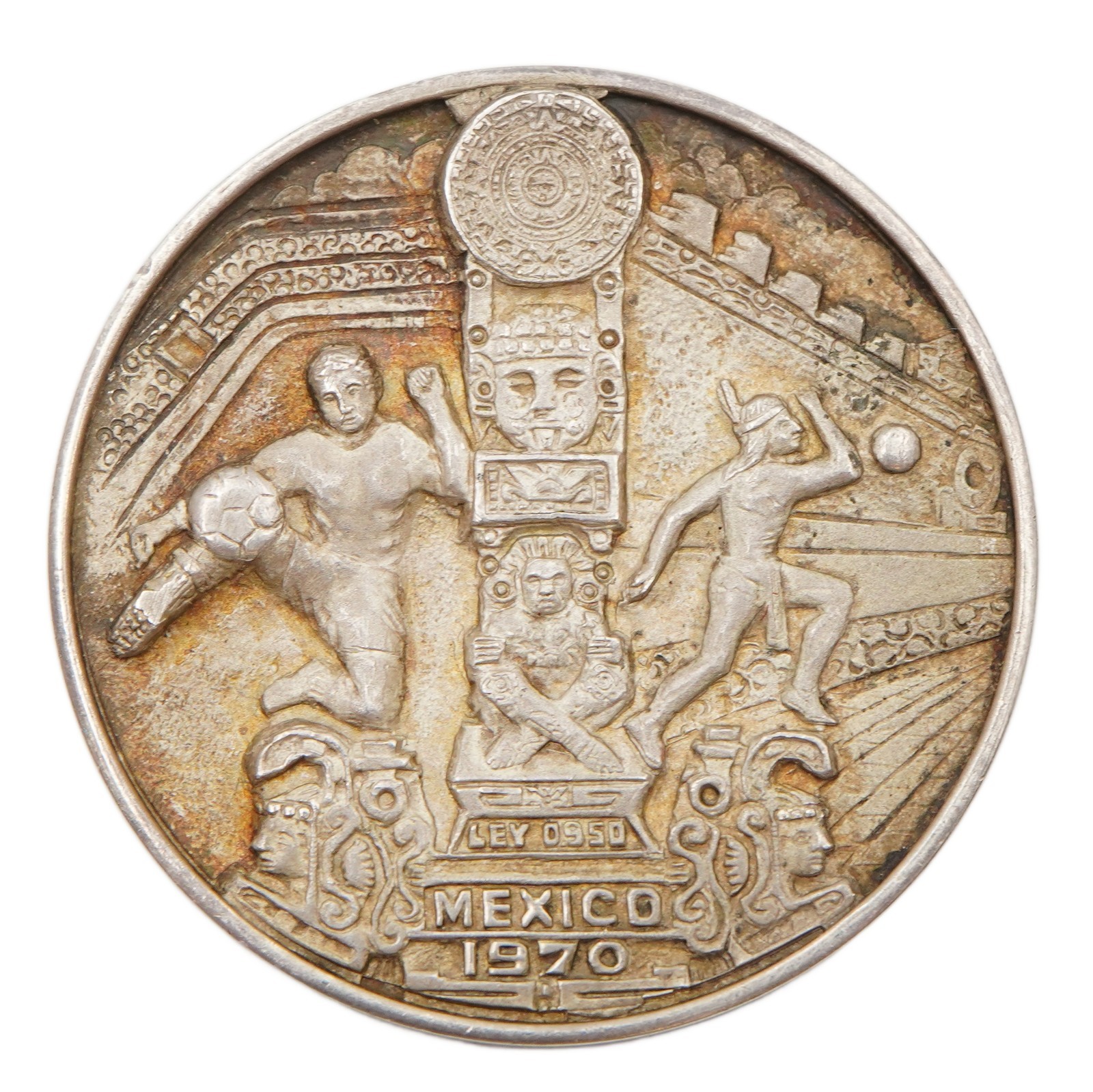 1970 Mexico FIFA World Cup .950 Silver Medal 53.68g Ley 0.950