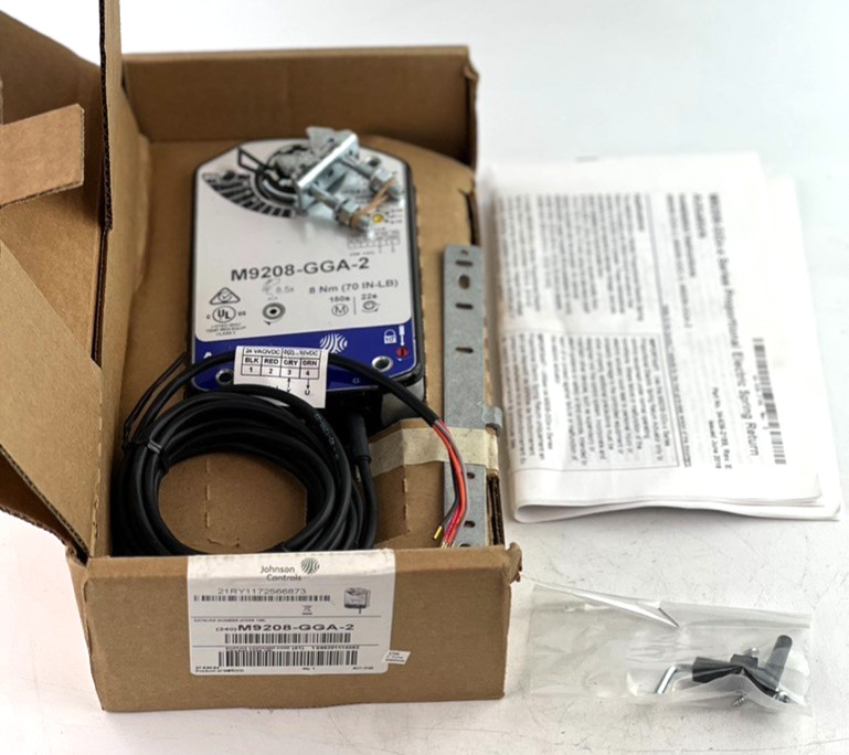 Johnson Controls M9208-GGA-2 Spring Control Actuator 150 Se. 24V — Wear READ