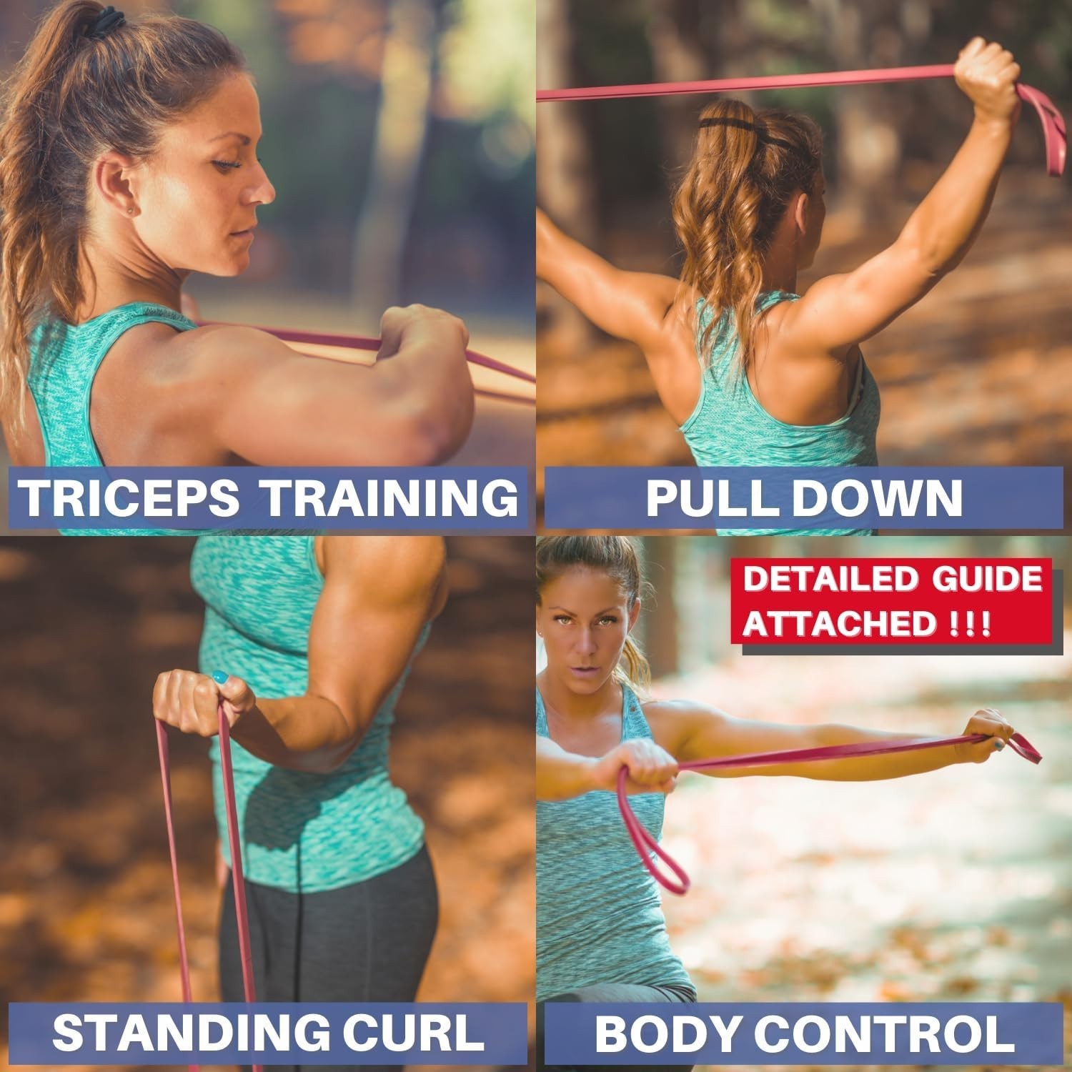 Versatile Resistance Bands for Strength Training and Recovery - Lightweight Set