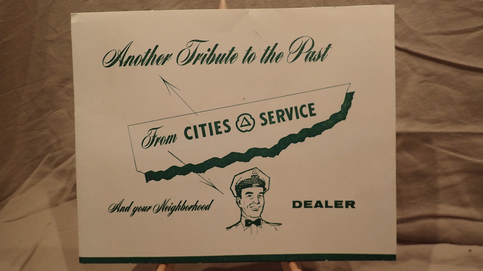 1950s CITIES SERVICE OIL HISTORICAL PRINTS SHIPS Dealer Giveaway PROMO CITGO