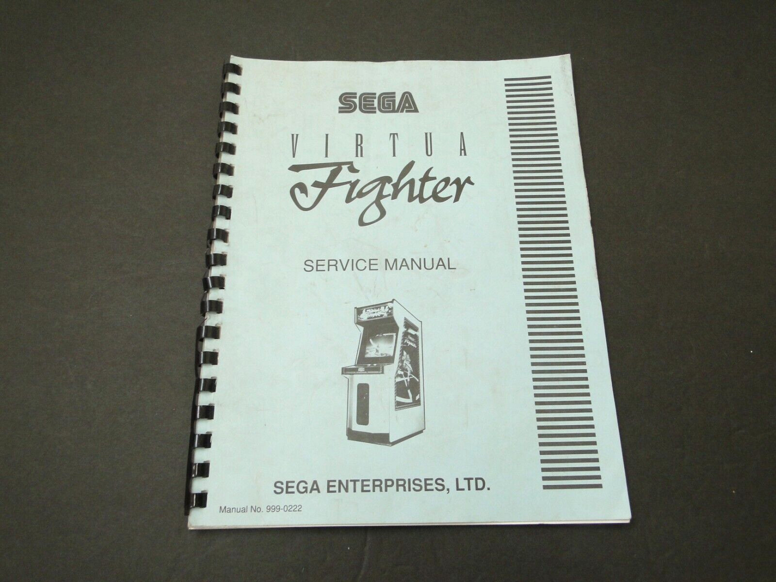 Vintage 1993 SEGA: Virtua Fighter Arcade Service Manual