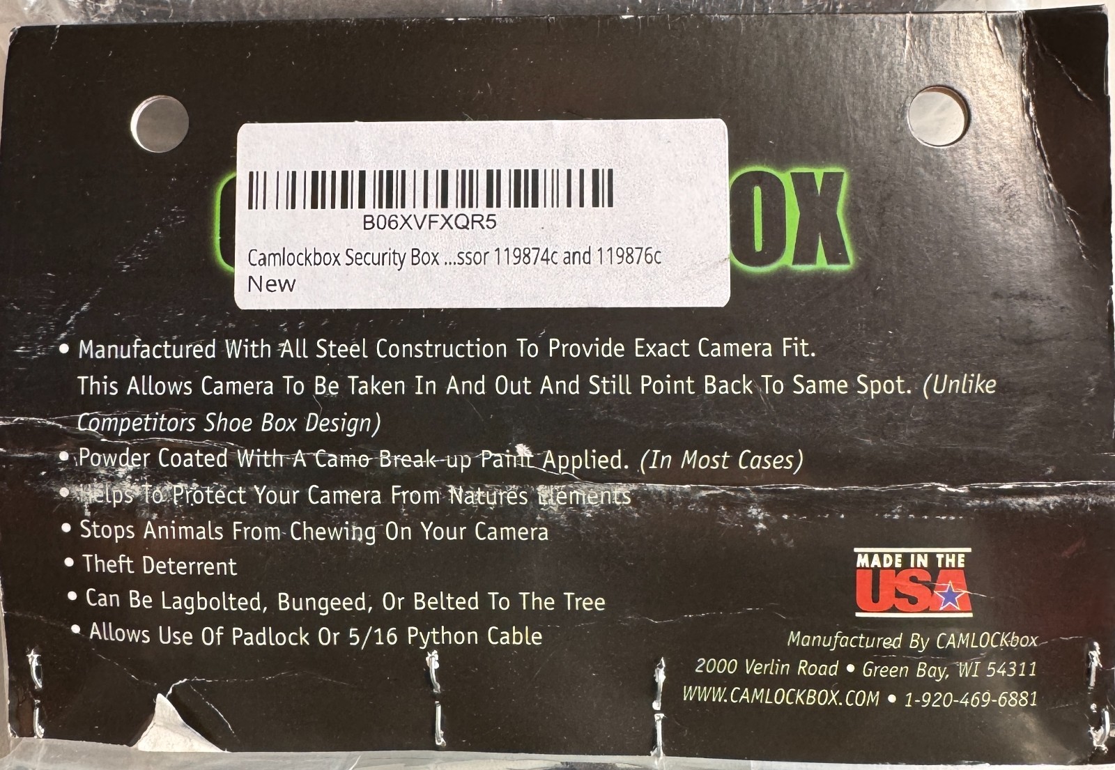 CAMLOCKBOX Security Box CAML (10109) New Sealed
