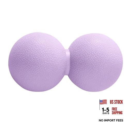 Double Lacrosse & Micro-Elastic Peanut Massage Ball - Myofascial Release Purple