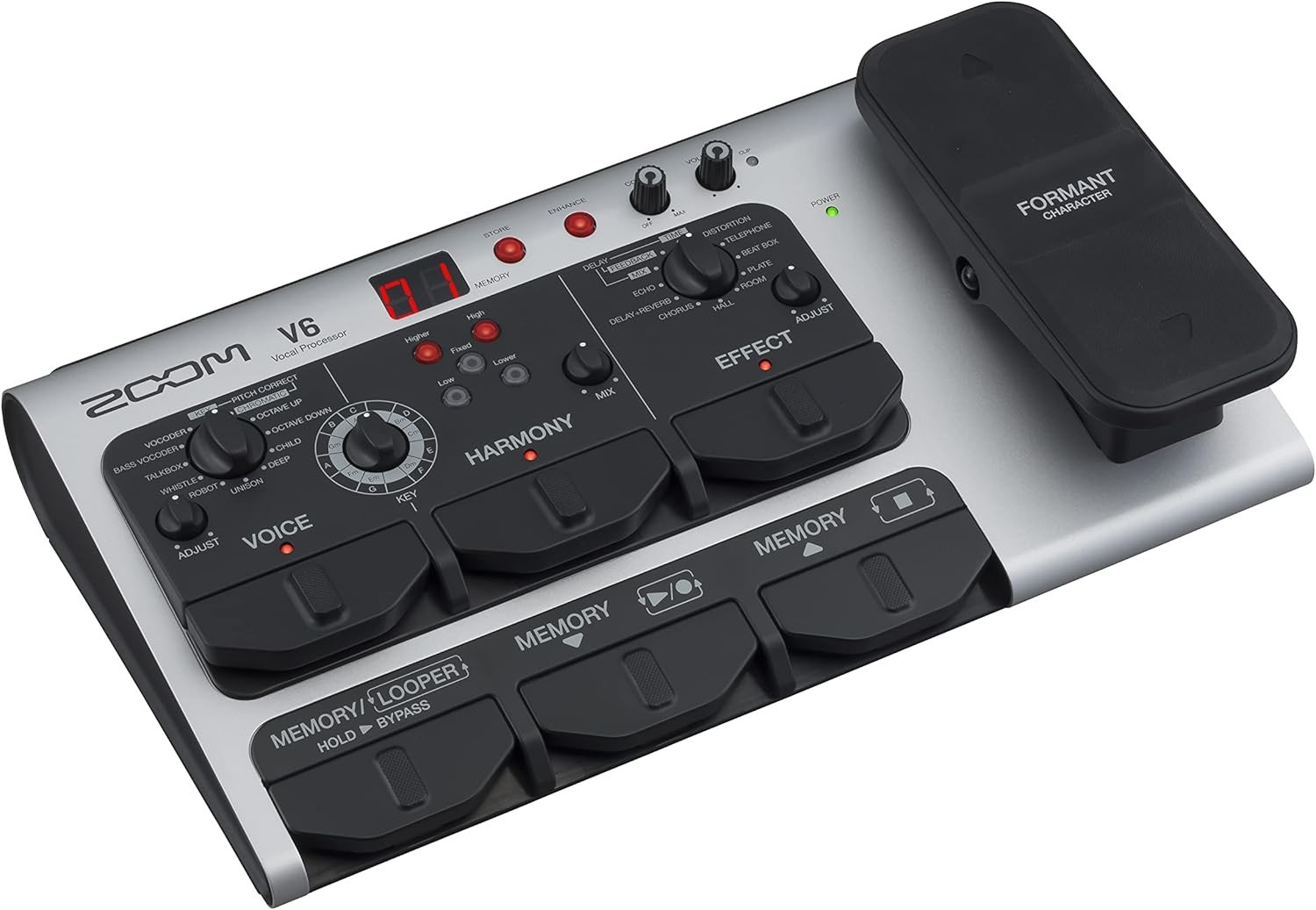 Zoom V6-SP Multi-Effects Vocal Processor Pedal Bundle