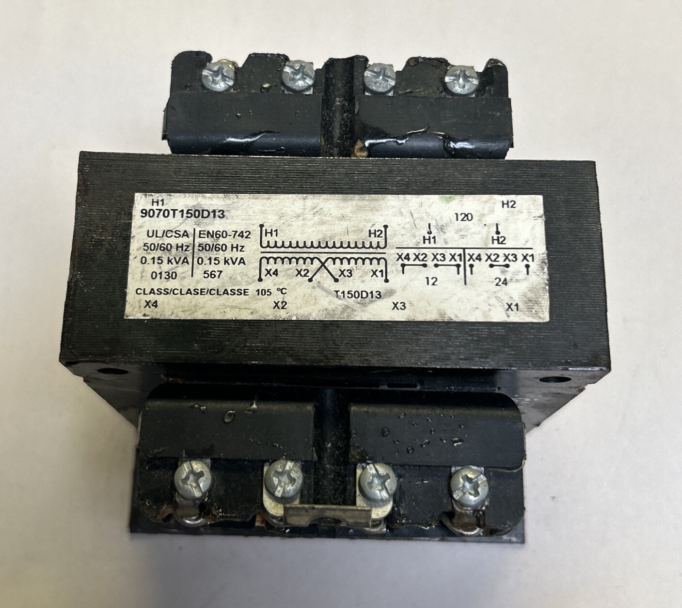 SQUARE D,9070T150D13,CONTROL TRANSFORMER 0.15KVA