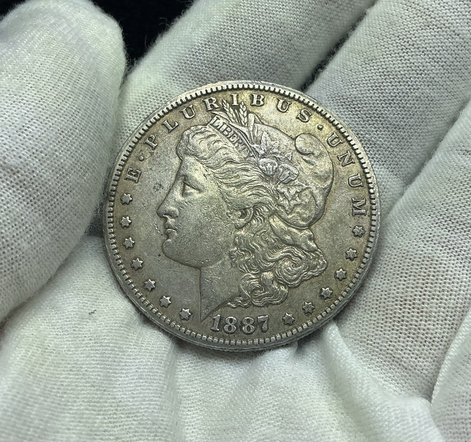 1887 S Morgan Silver Dollar Key Date T7