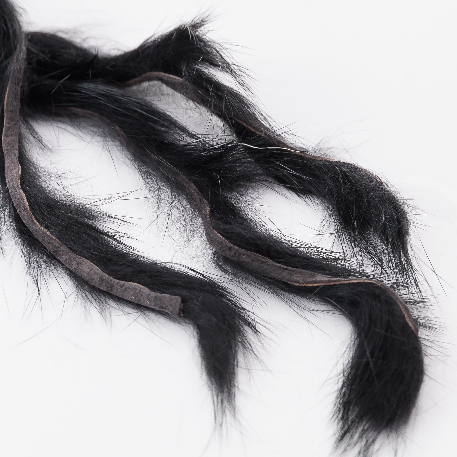 Hareline Micro Rabbit Strips - Black - FREE SHIPPING OPTION