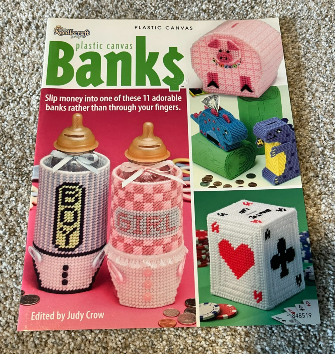 BANKS - NEEDLECRAFT SHOP PLASTIC CANVAS PATTERN BOOKLET