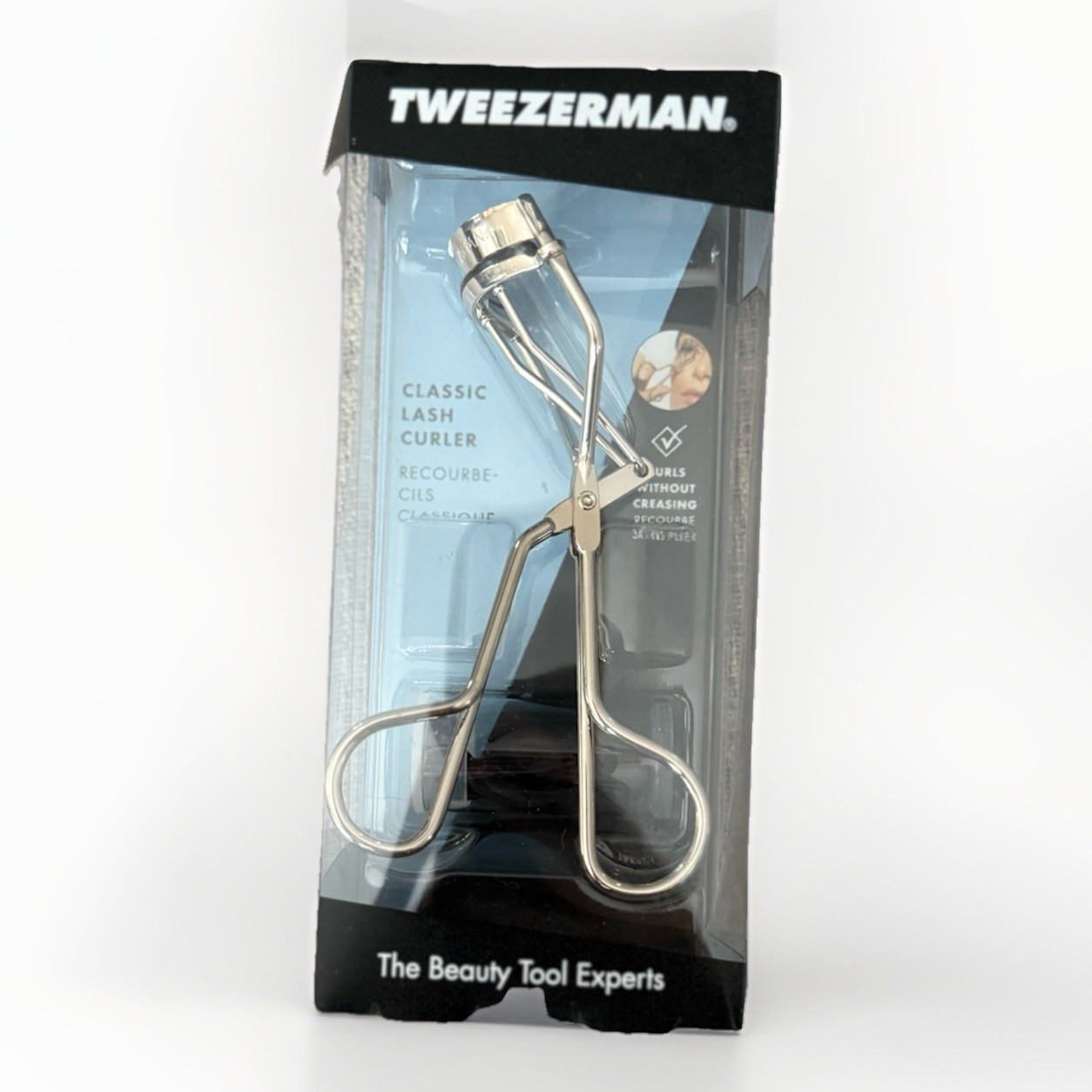 Tweezerman Classic EyeLash Curler silver Metal New In Box