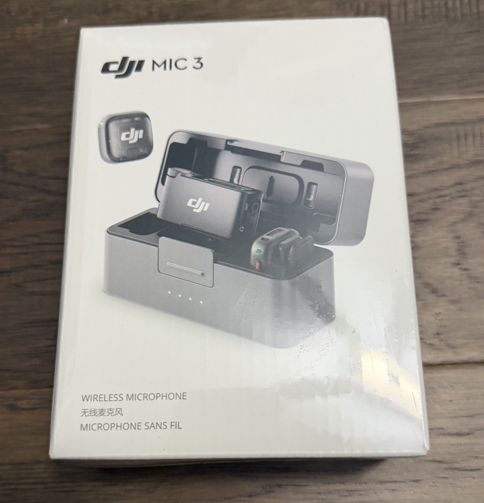 DJI Mic 3 (2 TX + 1 RX + Charging Case), Wireless Microphone for iPhone/Camera/A