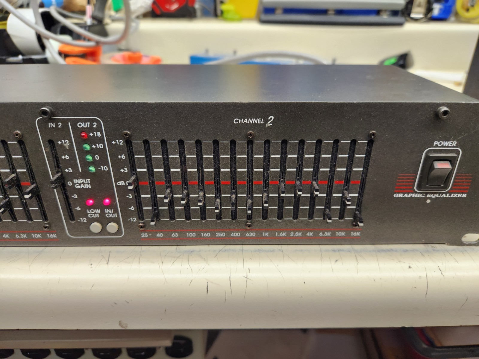 DOD SR 830 Q Dual 15 Band 2 Channel Stereo EQ Graphic Equalizer Processor & CORD