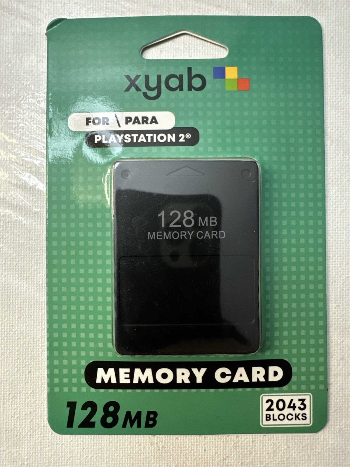 PlayStation 2 PS2 128MB Memory Card – Save Data Storage – Retro Gaming