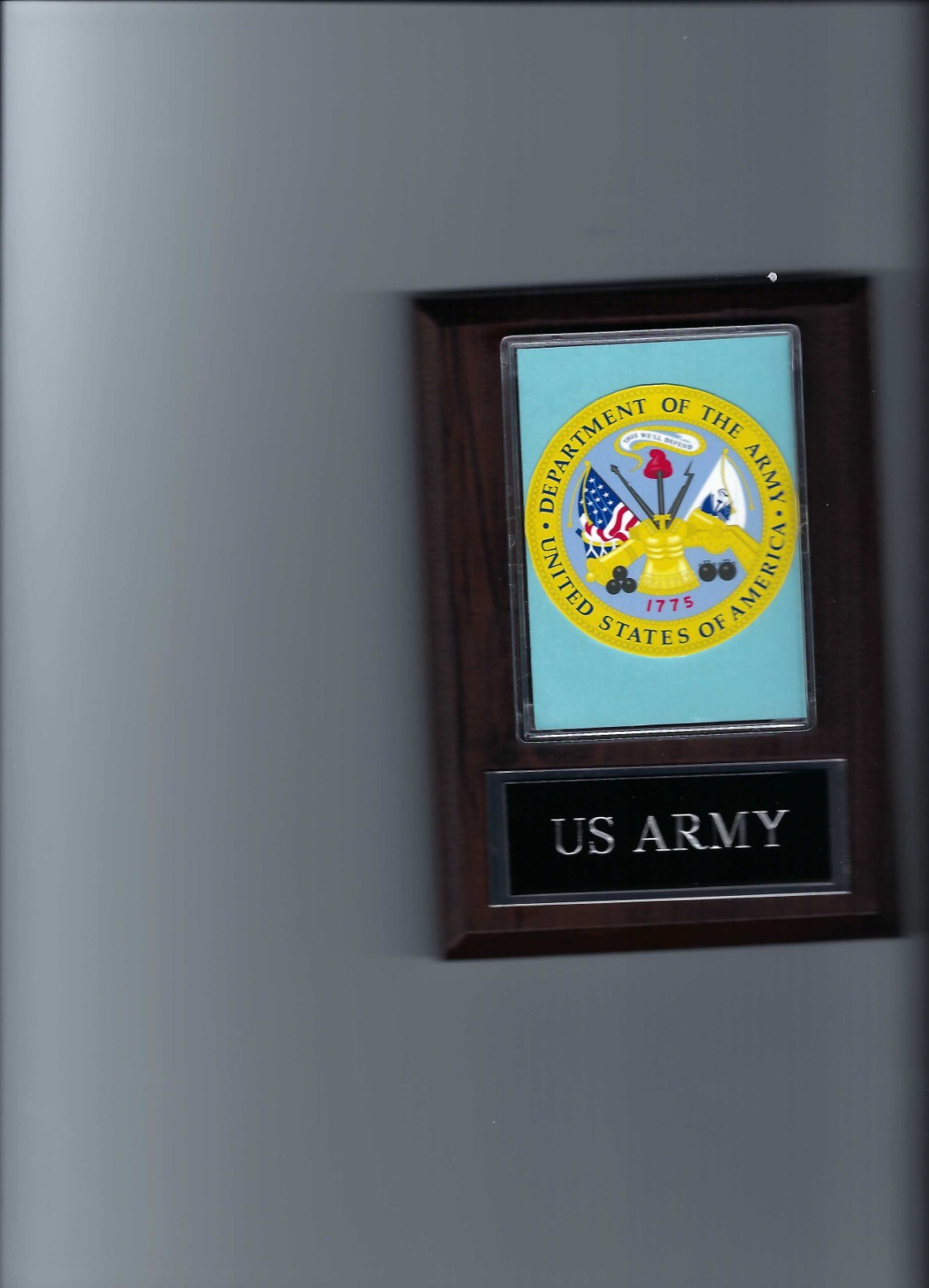 US ARMY PLAQUE USA MILITARY PHOTO PLAQUE US DEPT OF THE ARMY UNITED STATES