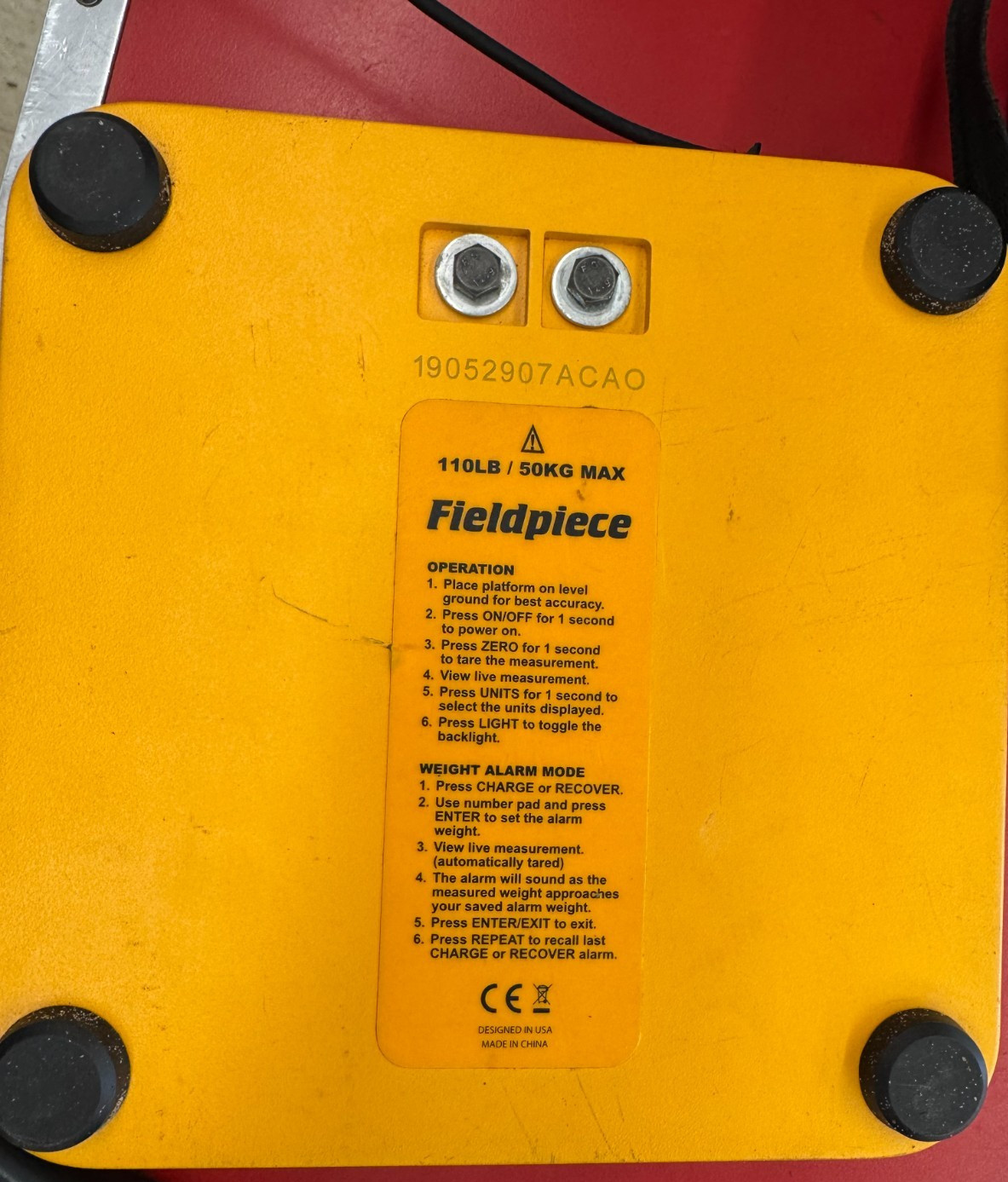 Fieldpiece SRS1 Refrigerant Scale & Meter