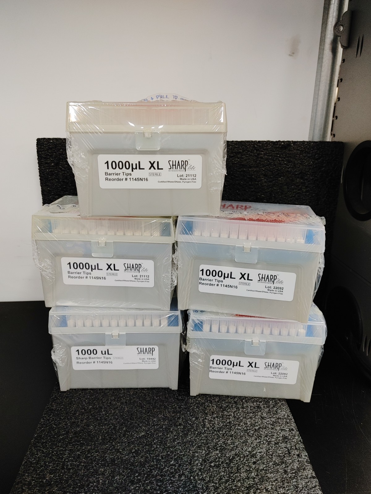 5 Racks SHARP ELITE 1145N16 1000µL XL Filter Filter Tips