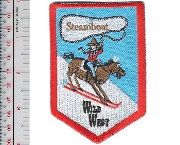 Retro  Skiing Colorado Steamboat Springs Ski Resort Wild West NO TARIFF