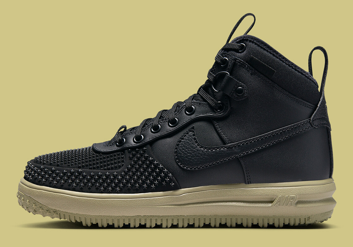 Nike Lunar Force 1 Duckboot Black Neutral Olive DZ5320-001 sz 9 Men's Retro