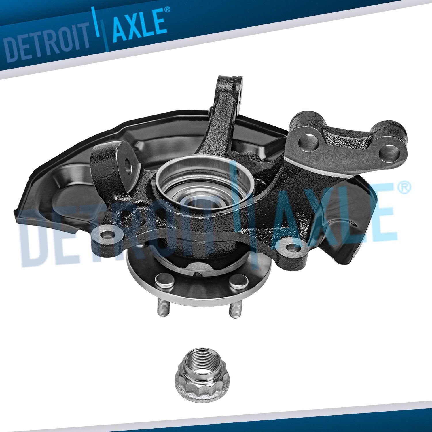 AWD Front Left Steering Knuckle & Wheel Hub Bearing for 2004- 2010 Toyota Sienna