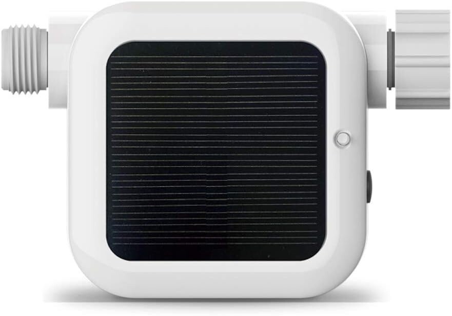 Netro Pixie Smart Hose Faucet Timer, WiFi, Solar Powered, Weather Aware, White