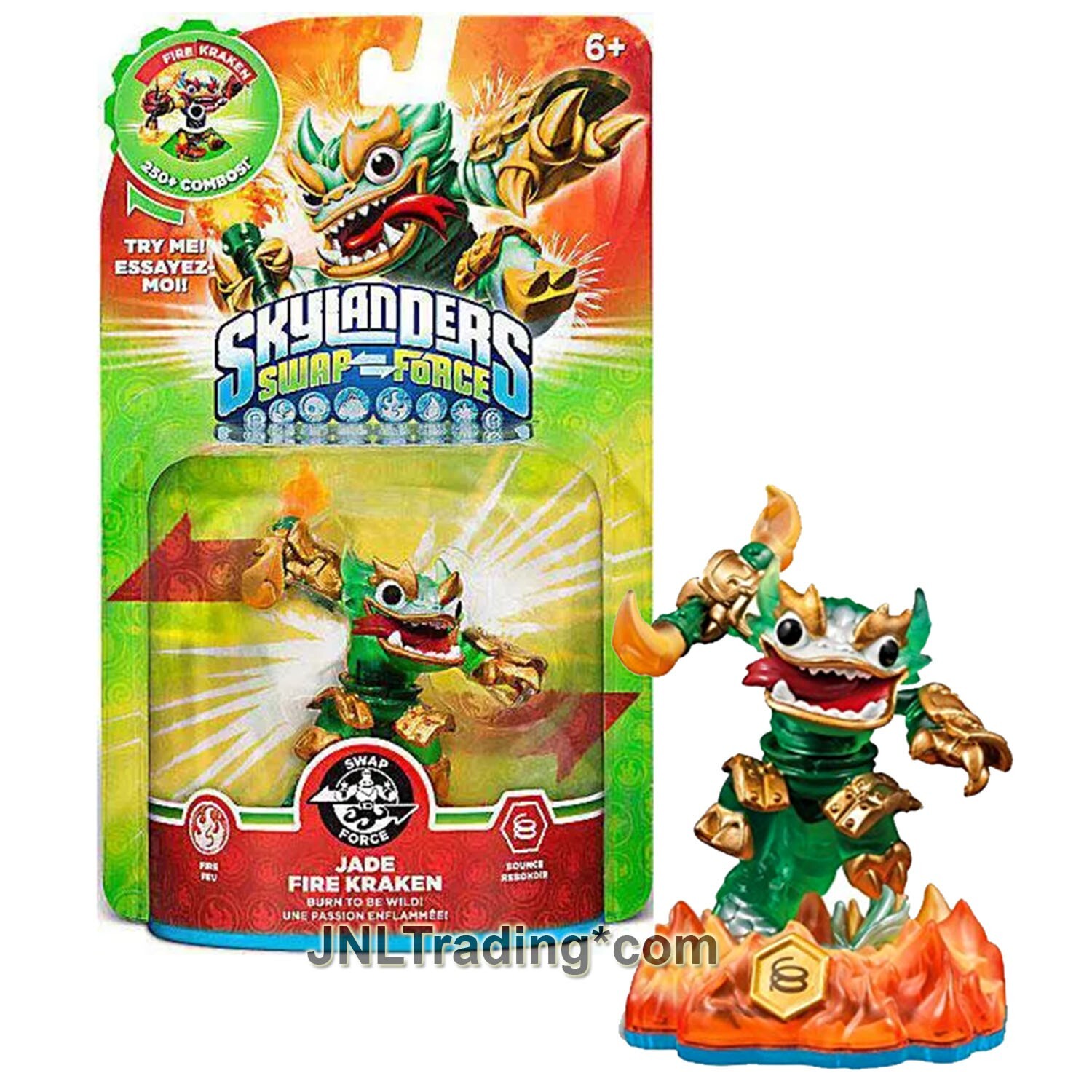 Activision Skylanders Swap Force 3 Inch Figure Burn to Be Wild! JADE FIRE KRAKEN