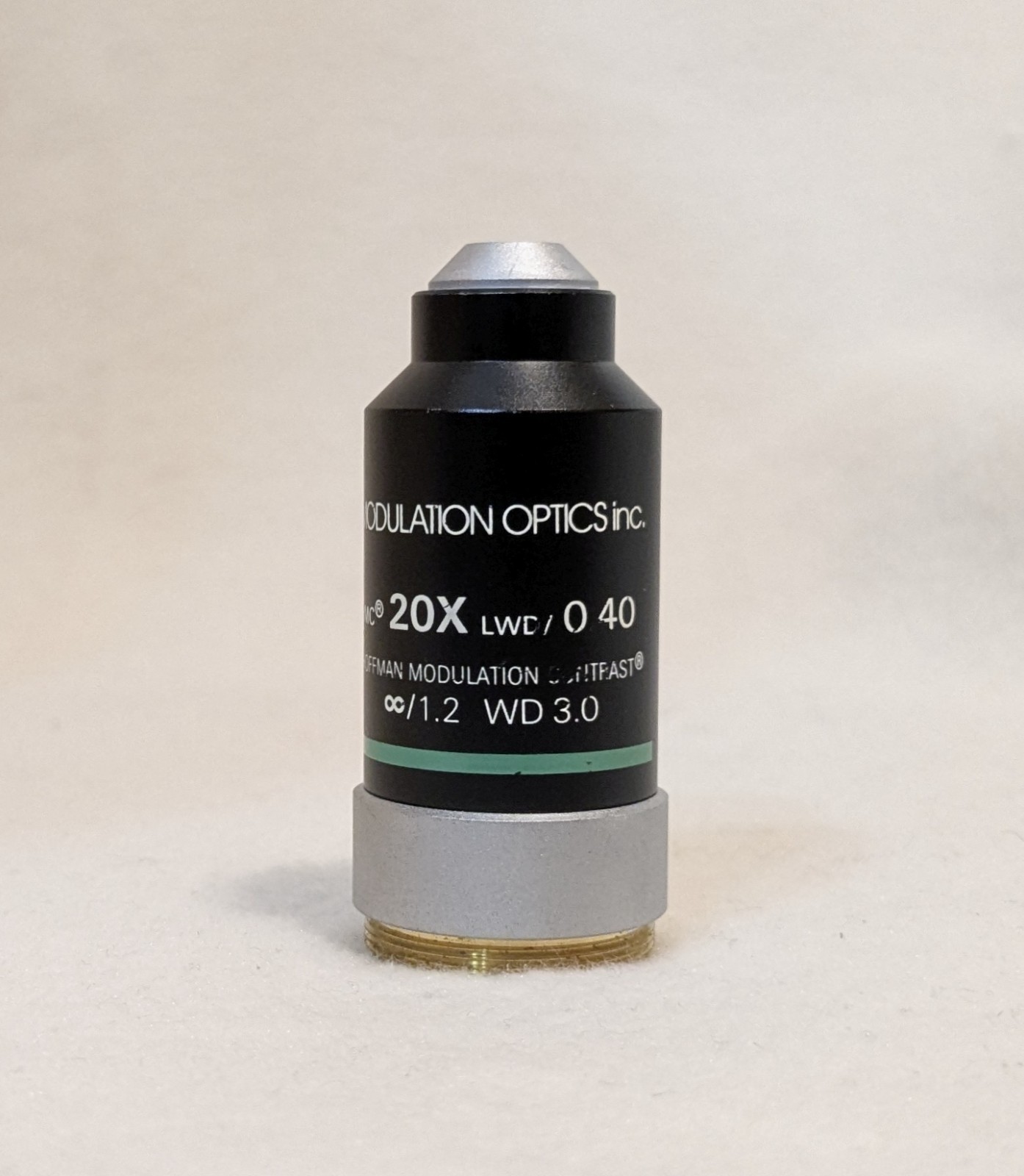 Nikon HMC Hoffman Modulation Contrast 20x LWD Microscope Objective