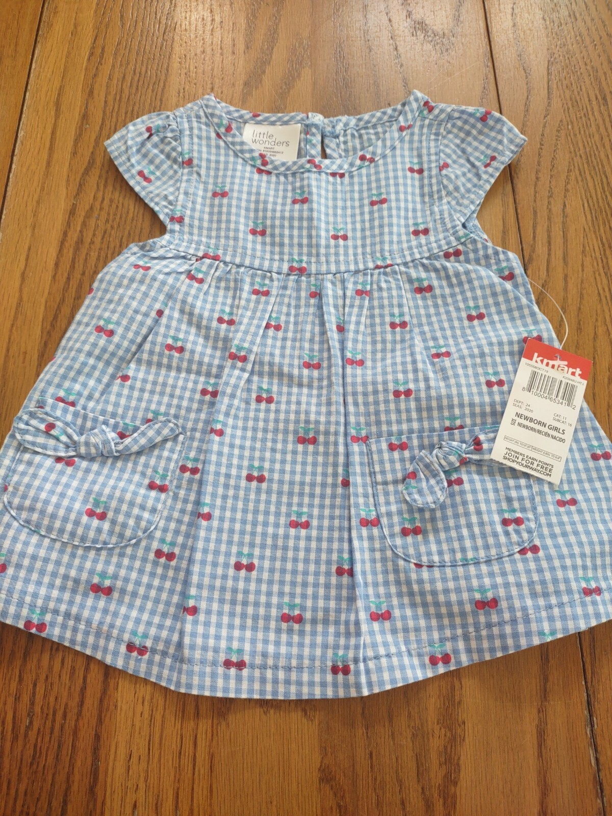 Little Wonders Newborn Girls Cherry Blouse