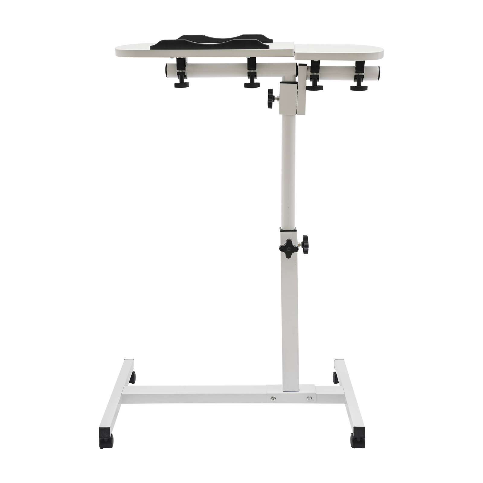 Over Bed Table Mobile Rolling Laptop Stand Computer Bedside Table Adjustable New
