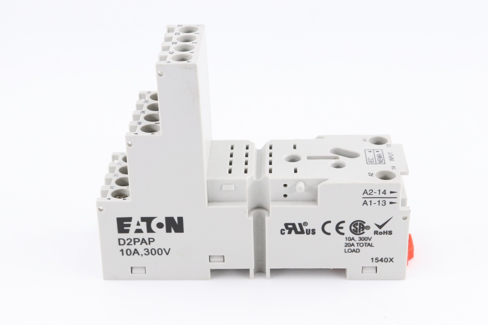 EATON D2PAP 10A 300V 14-BLADE RELAY SOCKET