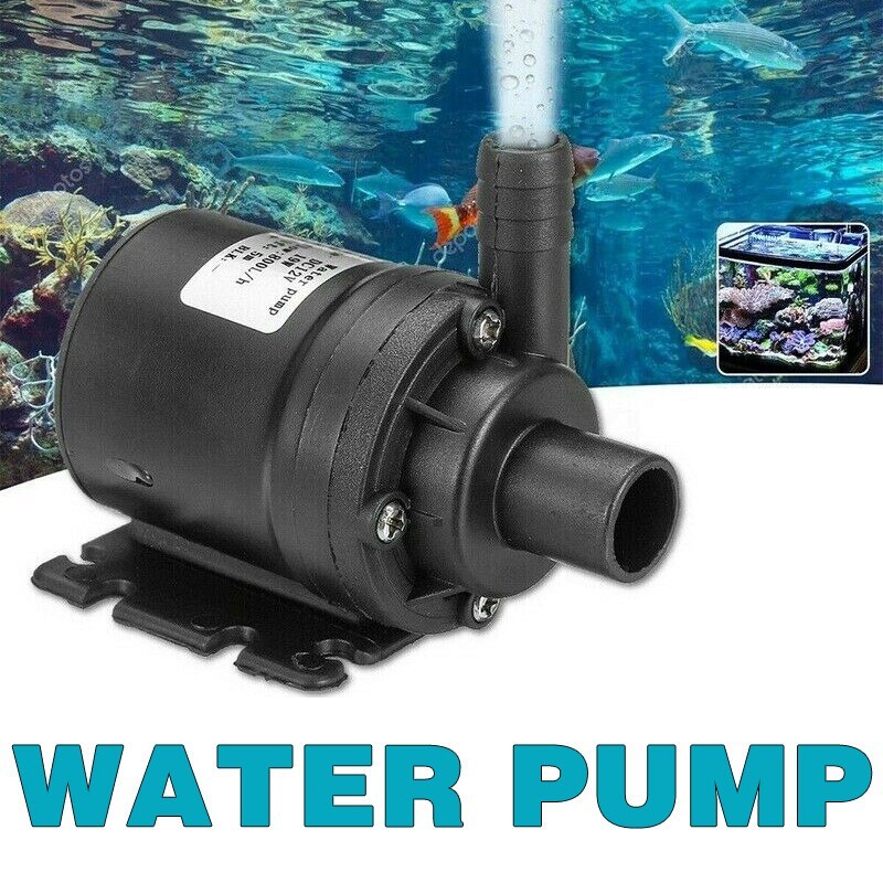 Fish Tank Water Pump Submersible Pond Aquarium Fountain Powerhead Air Pump 12V [