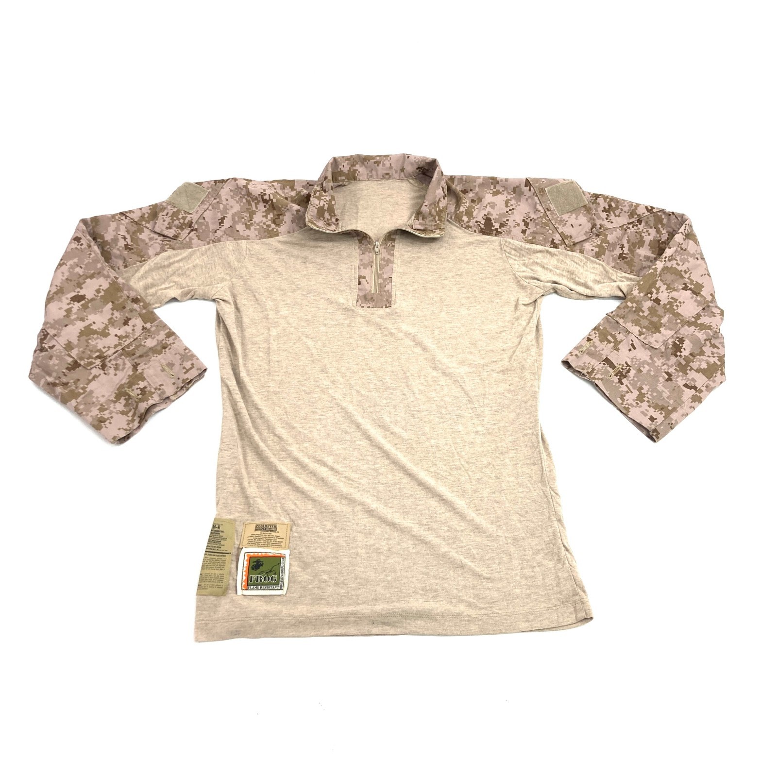 NEW USMC FROG COMBAT SHIRT - NEW WITH TAGS -  DESERT MARPAT