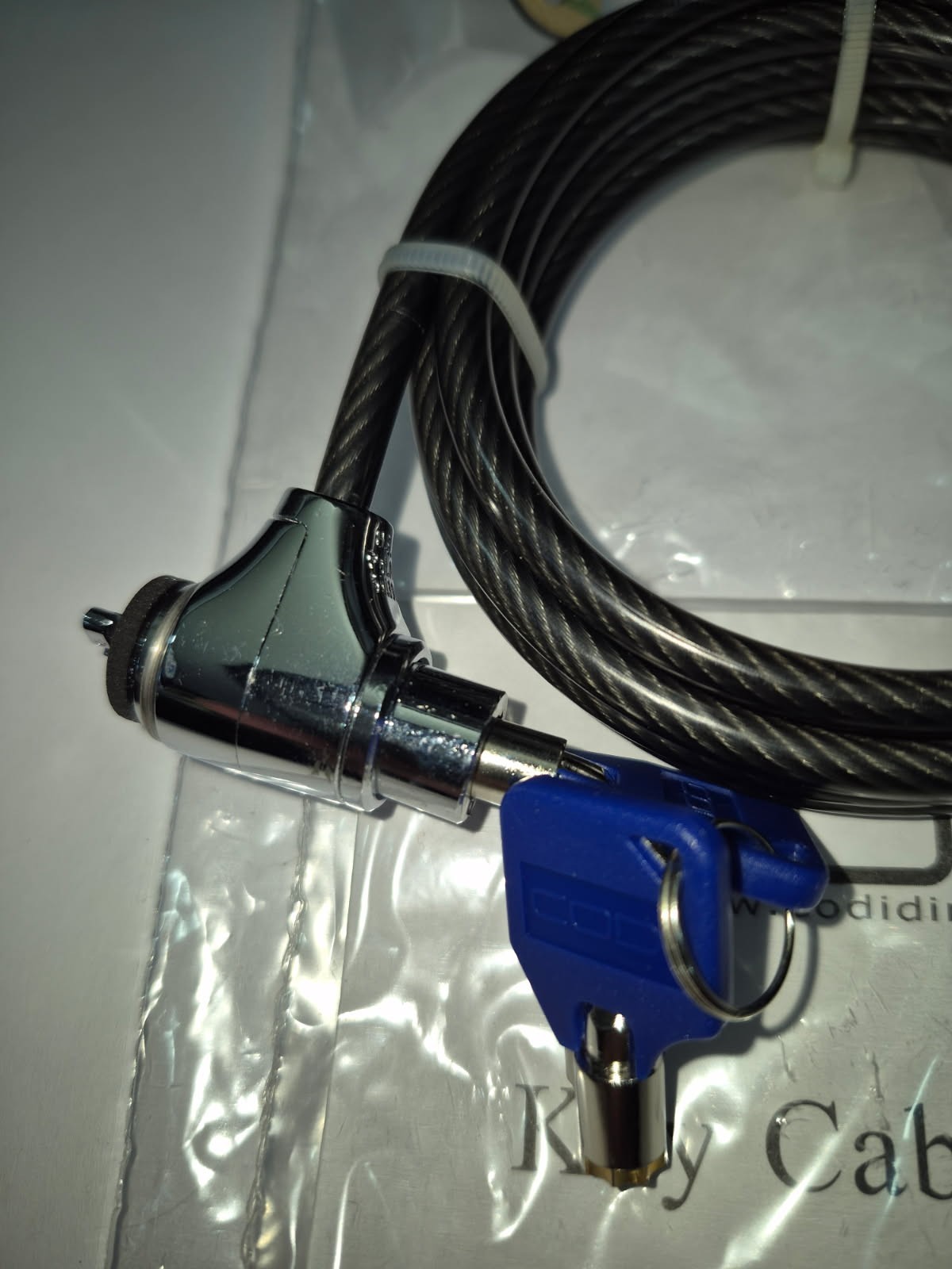 NEW CODi Key Cable Lock - for Laptop / Notebook - Black [NEW] UT26