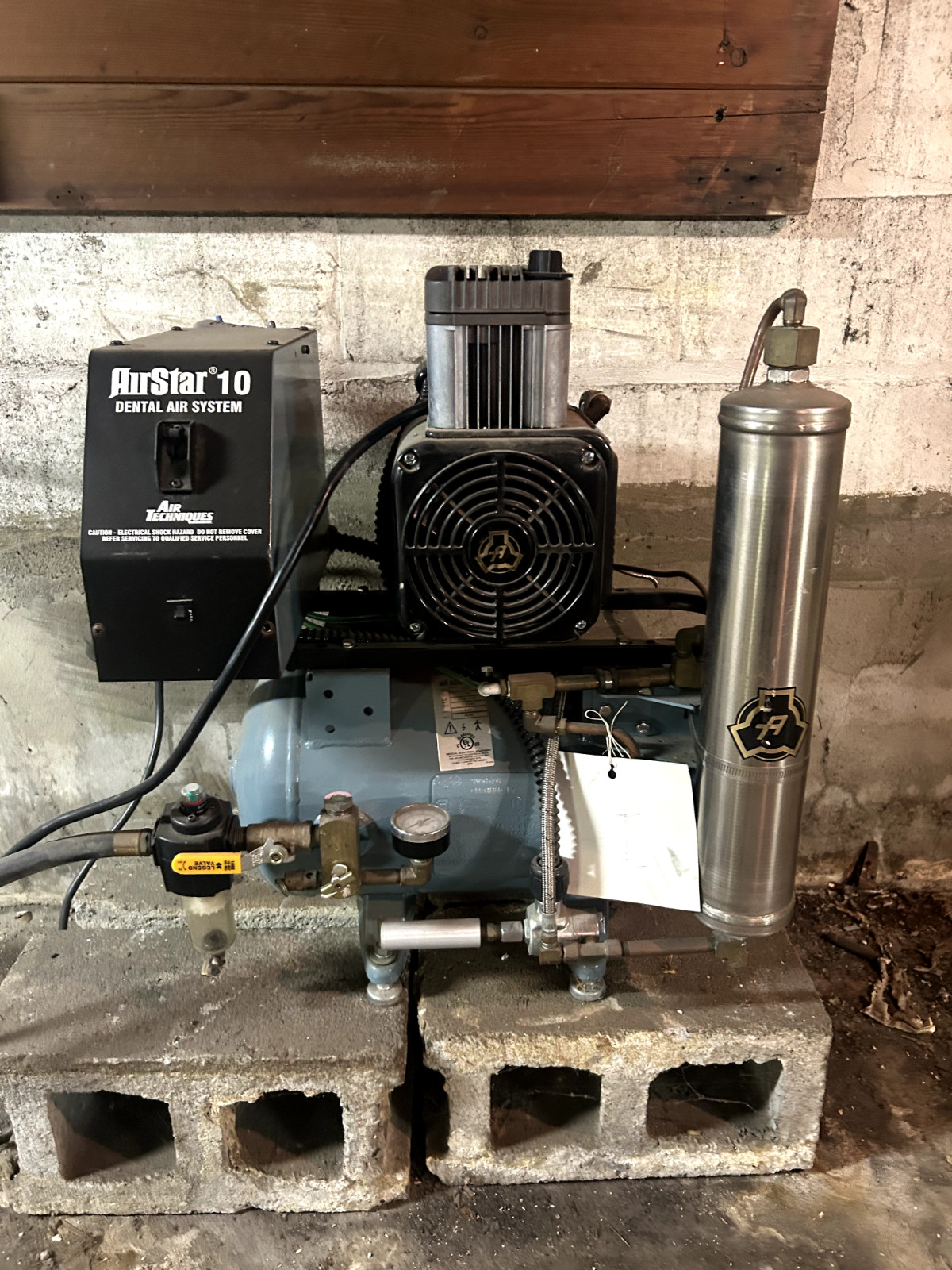 Air Techniques Air Star 10 dental air compressor WORKING