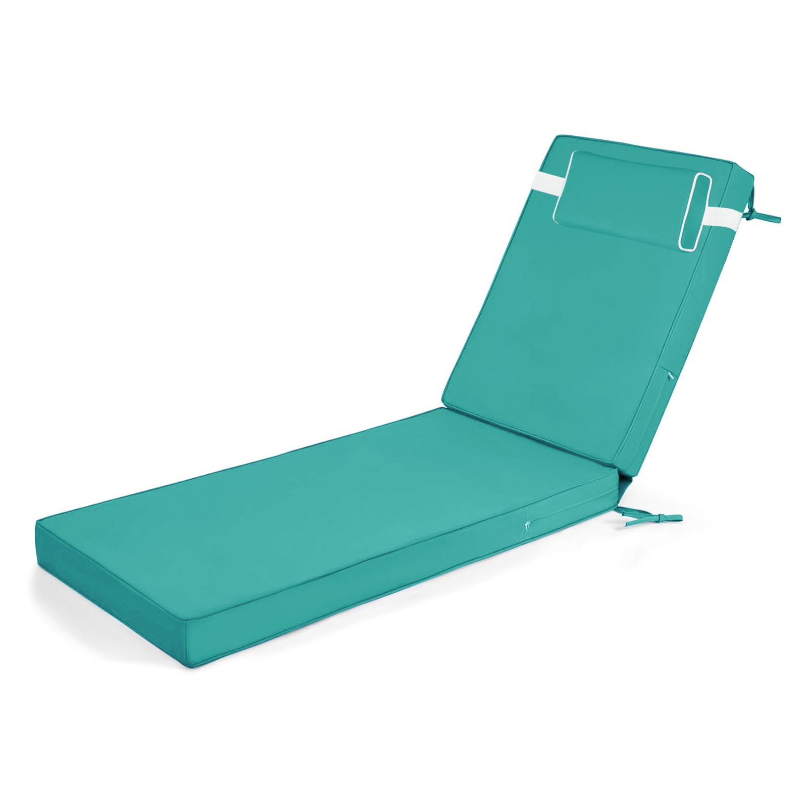 Outdoor Chaise Lounge Cushion 72" x 21" x 3" Waterproof Patio Chair Pad