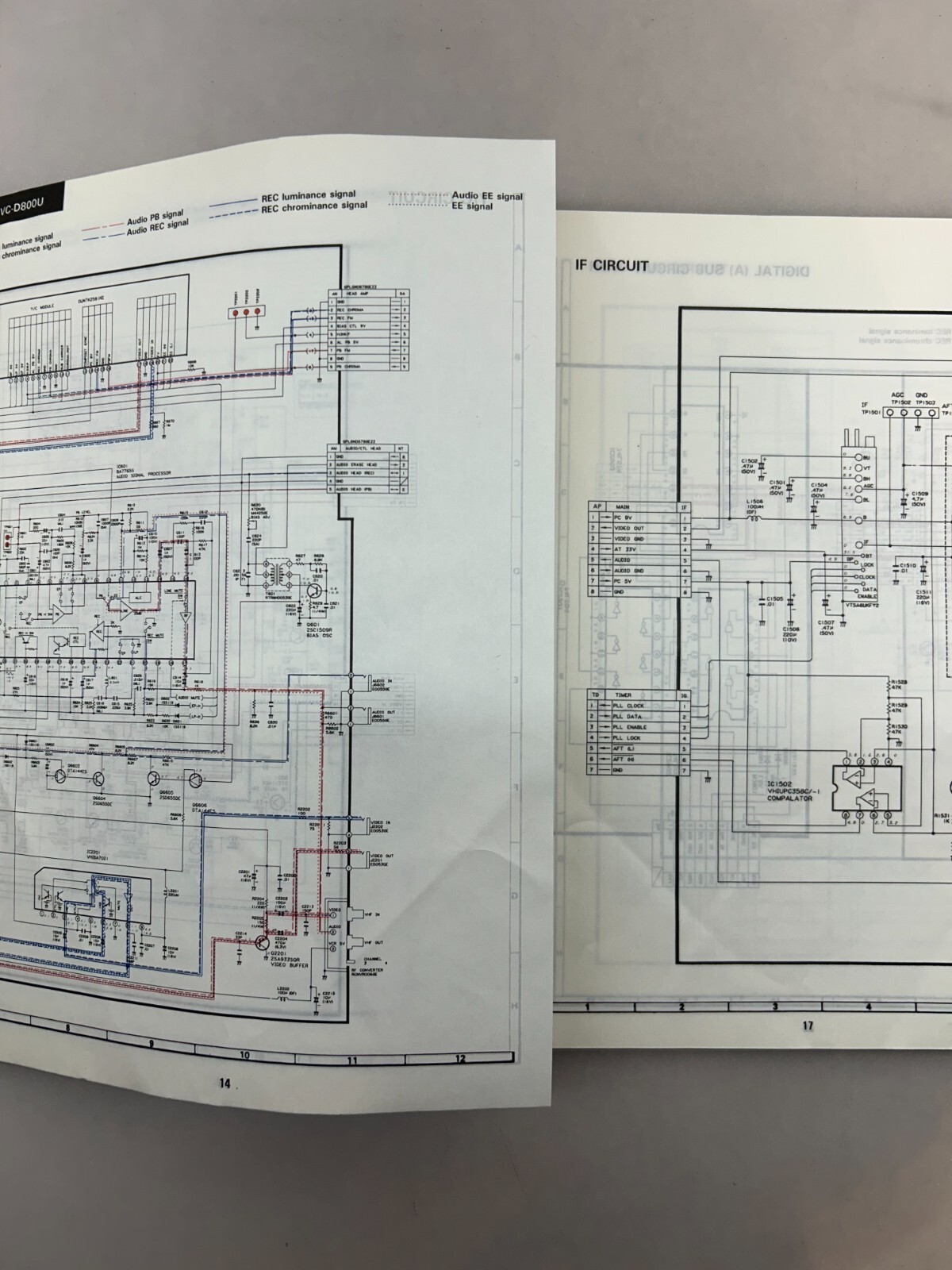 Sharp VC-D800U Original Service Manual Free Shipping