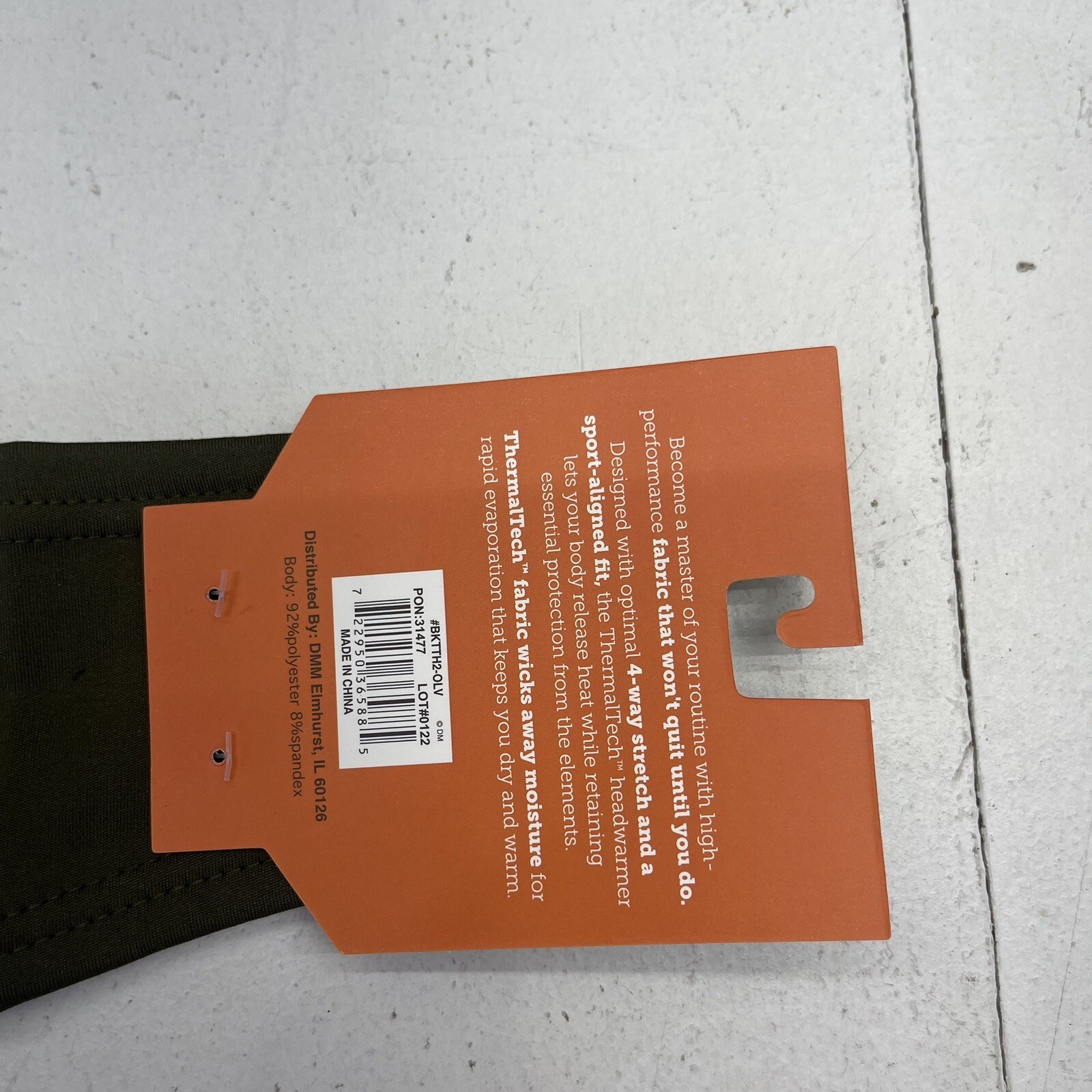 Therma Tech Head Warmer Head Band Green New