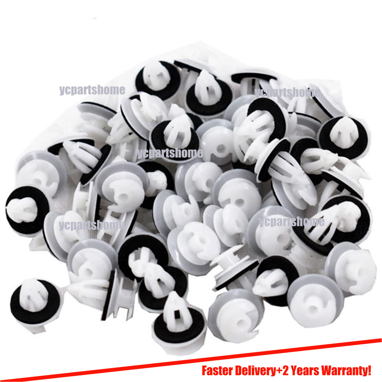 Set of 100 Door Panel Clips W/Seal Ring For BMW X5 X6  328i xDrive 530i 325i