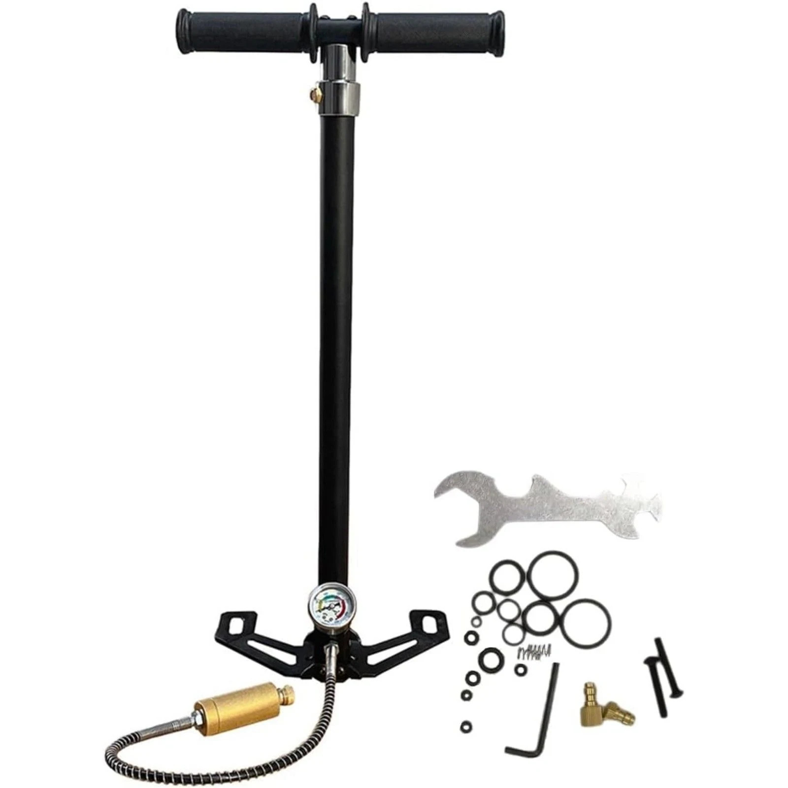 Acecare PCP Hand Pump 4500psi 4 Stage PCP Air Pump Big Oil Water Separator