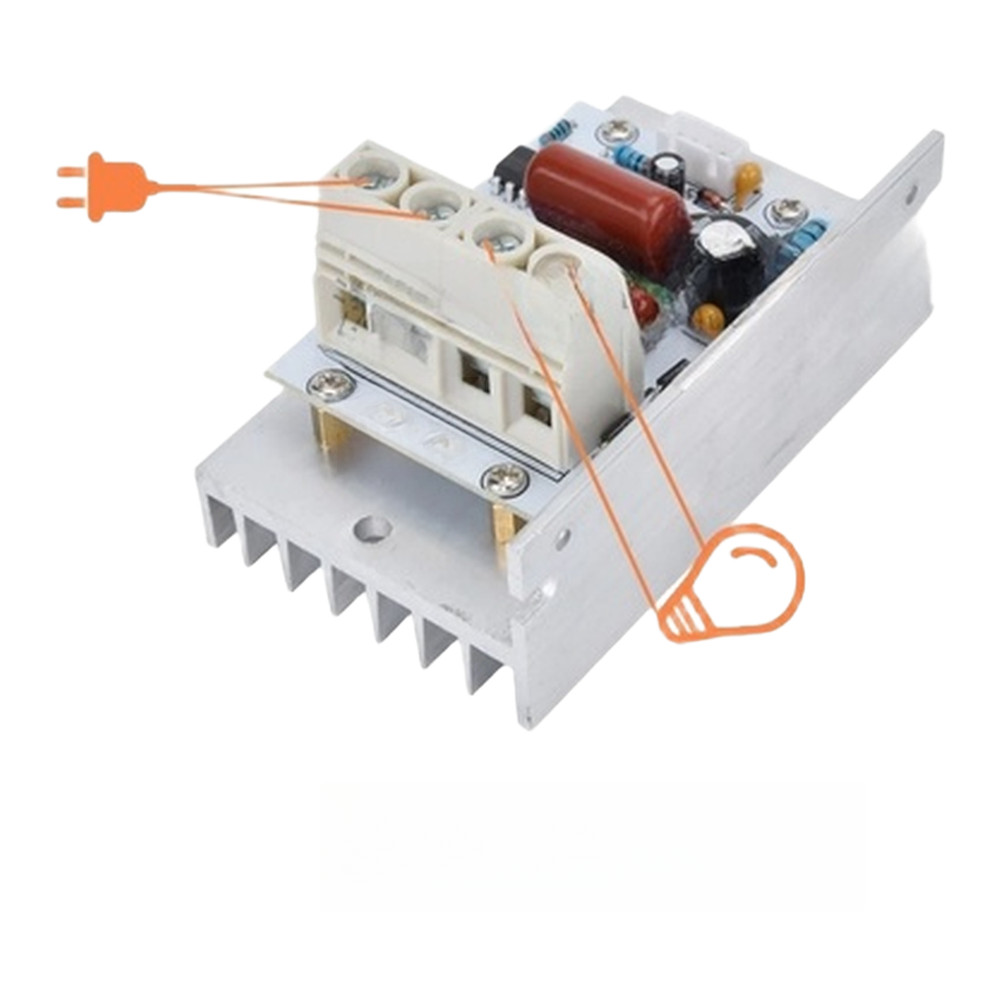 10000W AC 220V Dimmer Thyristor Controller with Digital Voltage Readout