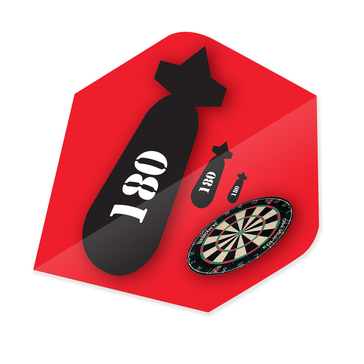 Unicorn 180 Bomb Standard Dart Flights